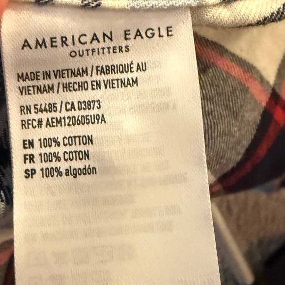 Vintage Rock & Flannel Bundle | Rolling Stones Tee + American Eagle top | 🎸 - Picture 5 of 5